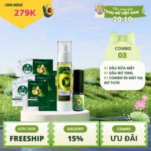 Combo 03: Bơ chăm da